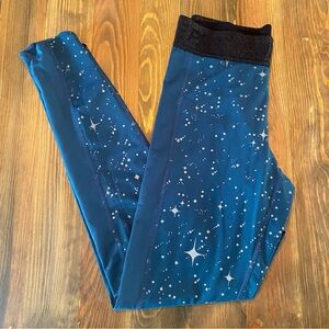 Nike Pro Teal White Star Leggings